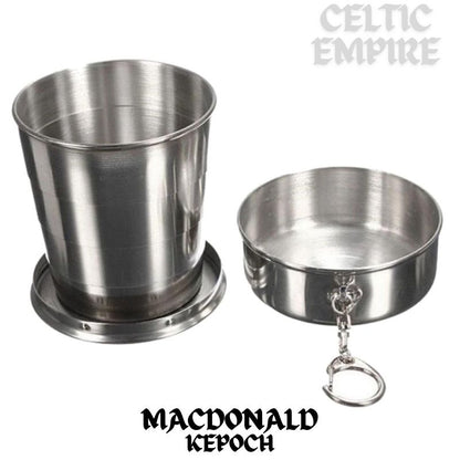 MacDonald (Keppoch) Scottish Family Clan Crest Folding Cup Key Chain