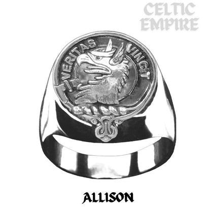 Allison Scottish Family Clan Crest Ring