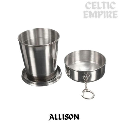 Allison Scottish Family Clan Crest Folding Cup Key Chain