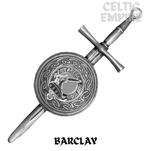 Barclay Scottish Family Clan Dirk Shield Kilt Pin