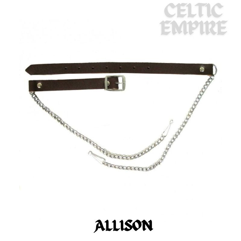 Allison Scottish Family Clan Badge Sporran, Leather