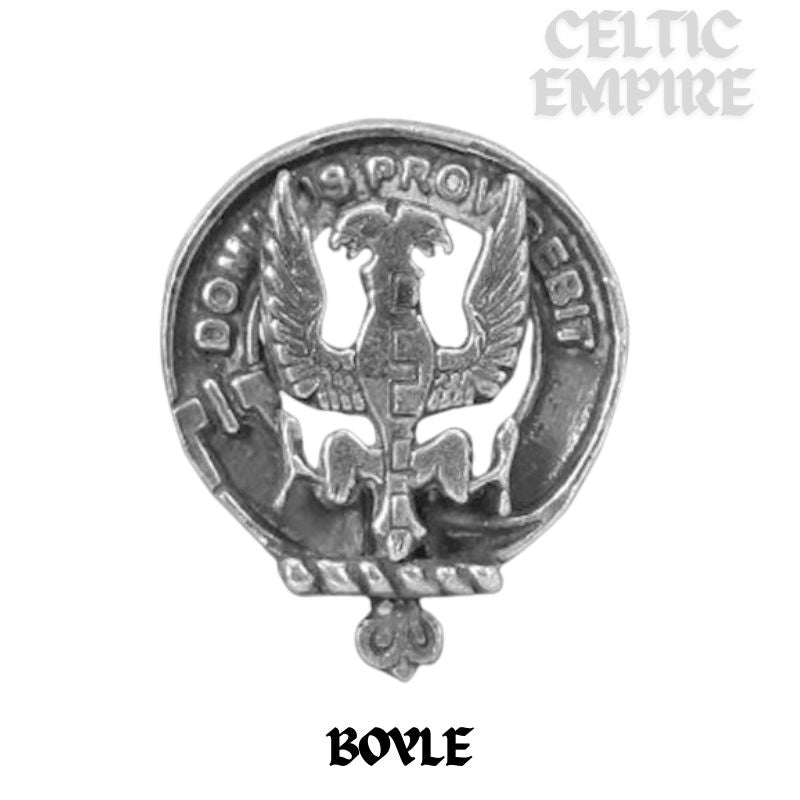 Boyle Family Clan Crest Double Drop Pendant