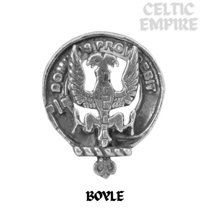 Boyle Family Clan Crest Double Drop Pendant