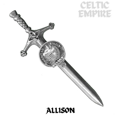 Allison Family Clan Crest Kilt Pin, Scottish Pin