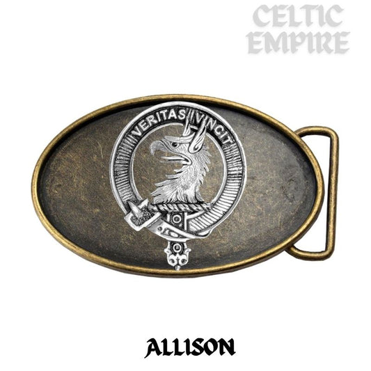 Allison Family Clan Crest Regular Buckle
