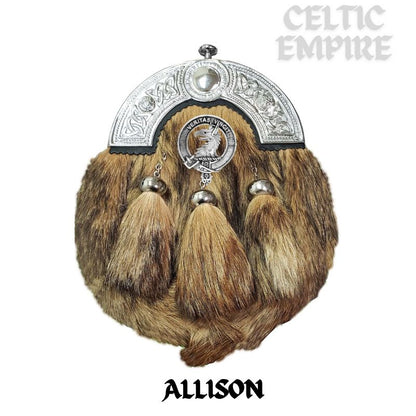Allison Scottish Family Clan Crest Badge Dress Fur Sporran