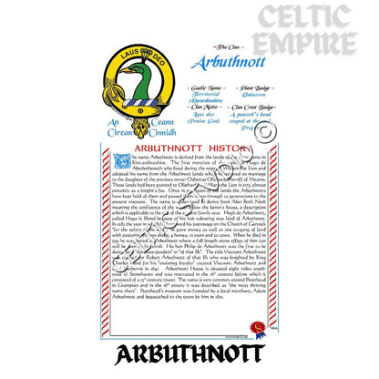Arbuthnott Scottish Family Clan History