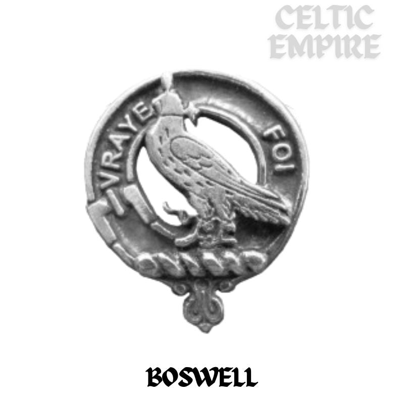 Boswell Family Clan Crest Double Drop Pendant