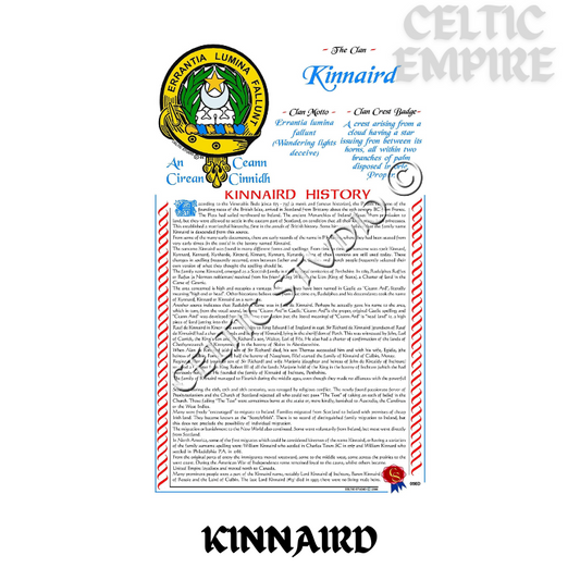Kinnaird Scottish Family Clan History