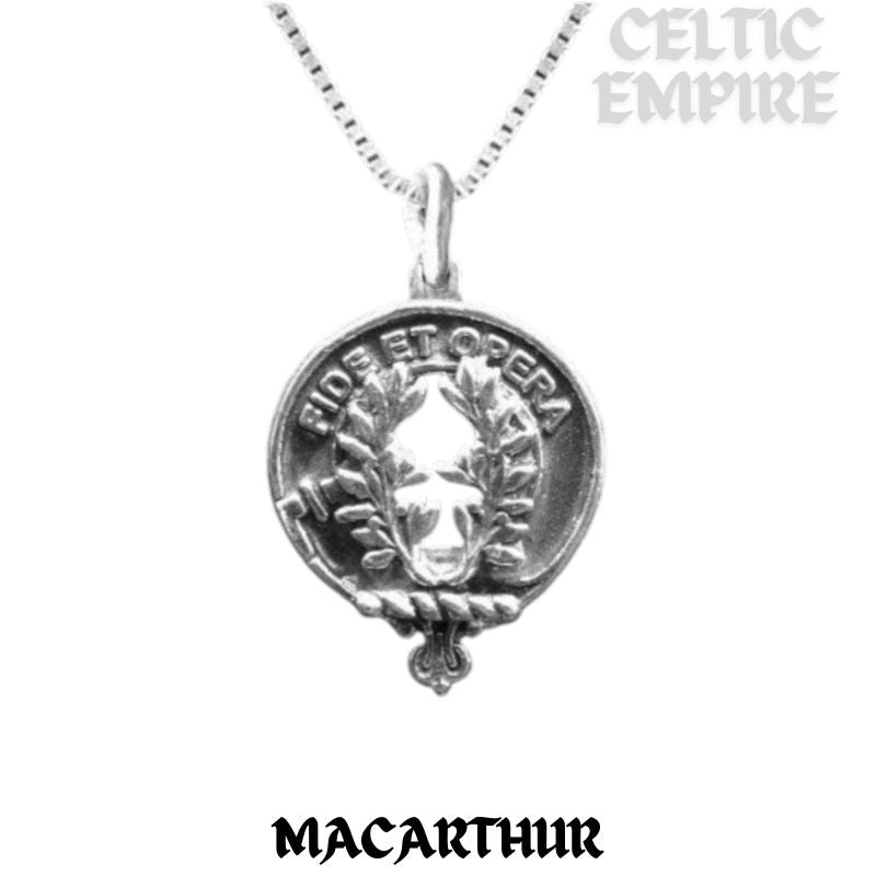 MacArthur Family Clan Crest Scottish Pendant