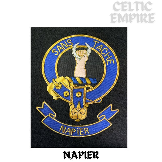 Napier Scottish Family Clan Embroidered Crest