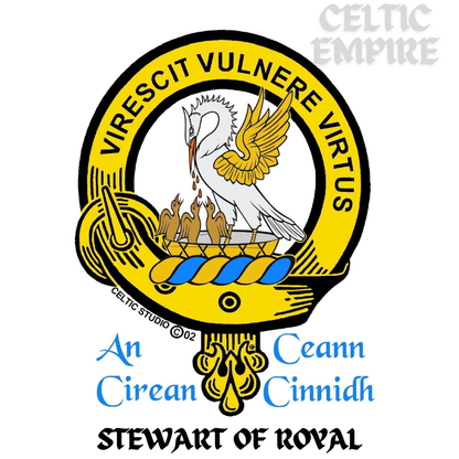 Stewart Family Clan Crest Scottish Pendant