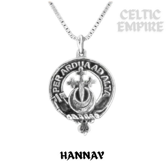 Hannay  Family Clan Crest Scottish Pendant