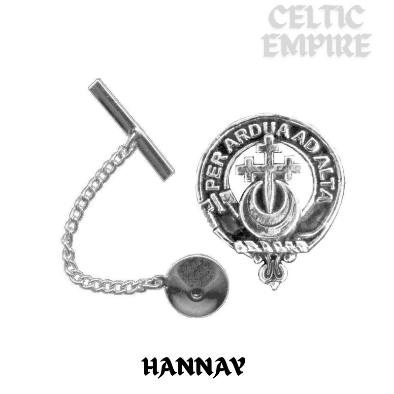 Hannay Family Clan Crest Scottish Tie Tack Lapel Pin