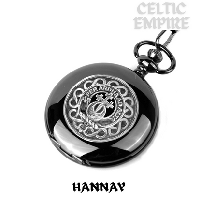 Hannay Scottish Family Clan Crest Pocket Watch