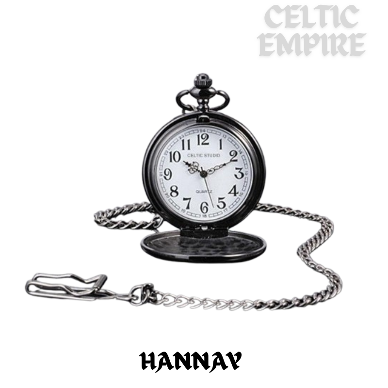 Hannay Scottish Family Clan Crest Pocket Watch