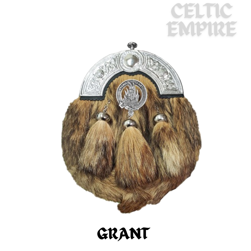 Grant Scottish Family Clan Crest Badge Dress Fur Sporran