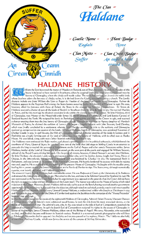 Haldane Scottish Family Clan History