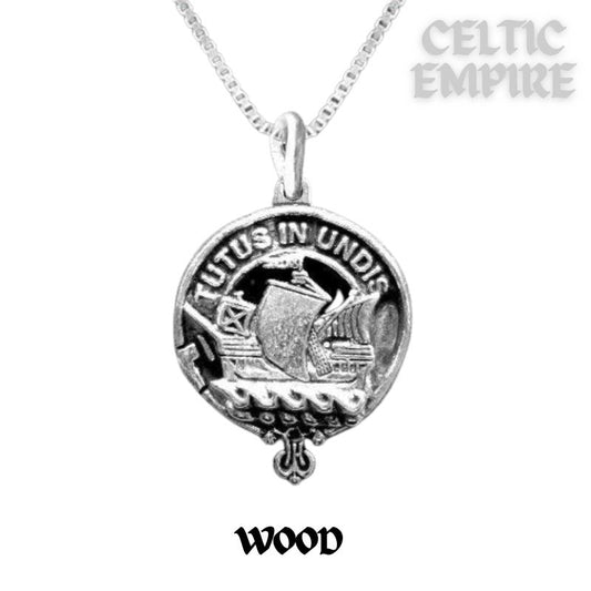 Wood  Family Clan Crest Scottish Pendant