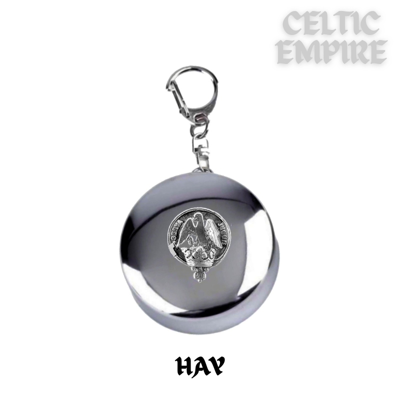 Hay Scottish Family Clan Crest Folding Cup Key Chain