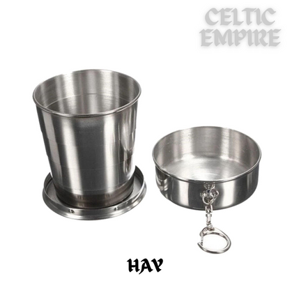 Hay Scottish Family Clan Crest Folding Cup Key Chain