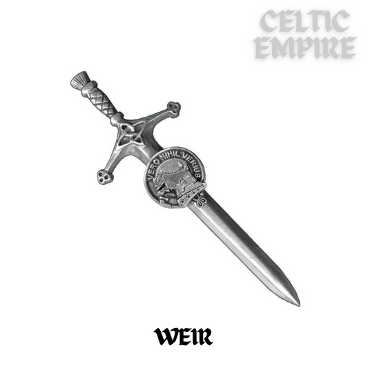 Weir Family Clan Crest Kilt Pin, Scottish Pin
