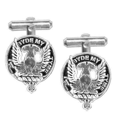 Campbell Loudoun Clan Crest Scottish Cufflinks; Pewter, Sterling Silver and Karat Gold