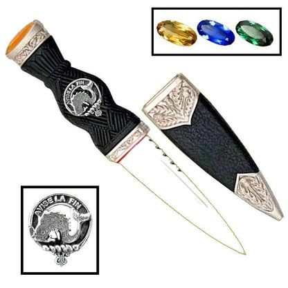 Kennedy Family Clan Crest Sgian Dubh, Scottish Knife