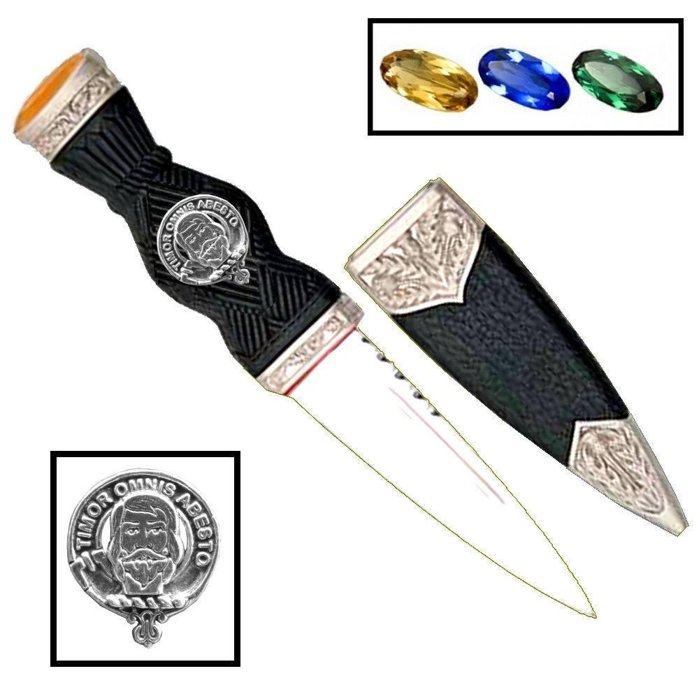MacNab Family Clan Crest Sgian Dubh, Scottish Knife