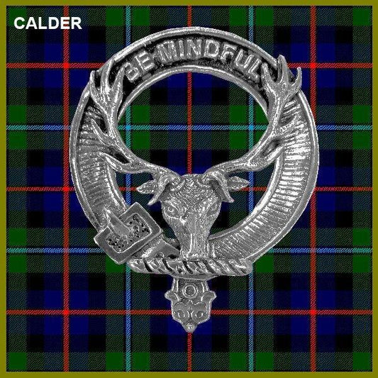 Calder Family Clan Crest Scottish Cap Badge