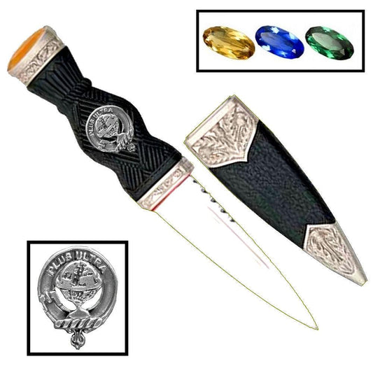 Nairn Family Clan Crest Sgian Dubh, Scottish Knife