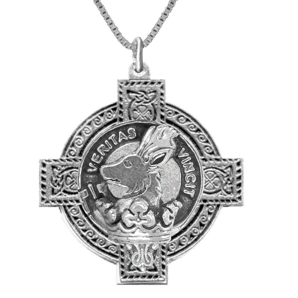 Keith Family Clan Crest Celtic Cross Pendant Scottish