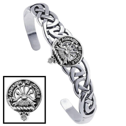 Cameron Family Clan Crest Celtic Cuff Bracelet