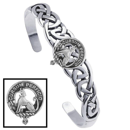 Hunter Family Clan Crest Celtic Cuff Bracelet