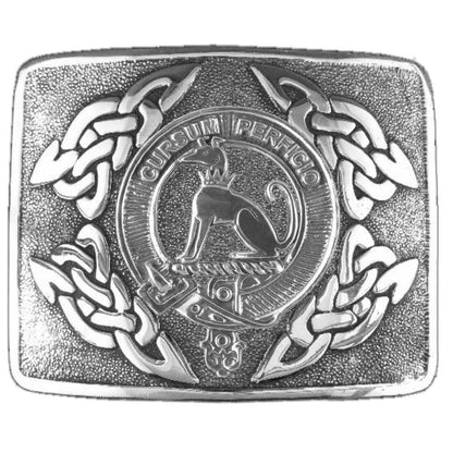 Hunter Family Clan Crest Interlace Kilt Belt Buckle