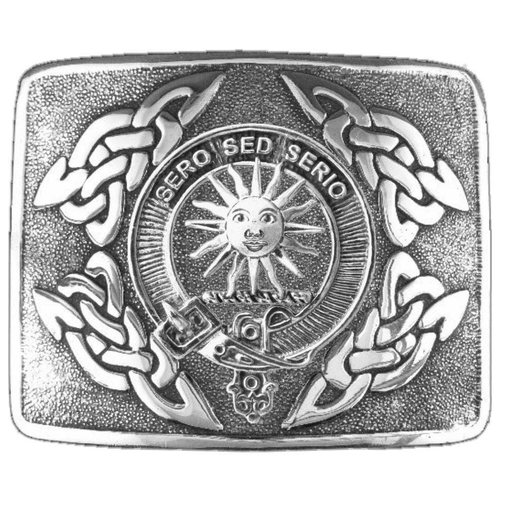 Kerr Family Clan Crest Interlace Kilt Belt Buckle