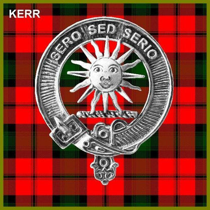 Kerr Family Clan Crest Interlace Kilt Belt Buckle