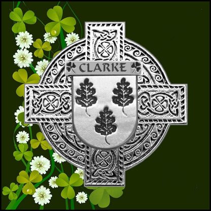 Clarke Coat of Arms Interlace Kilt Buckle IKBUC3