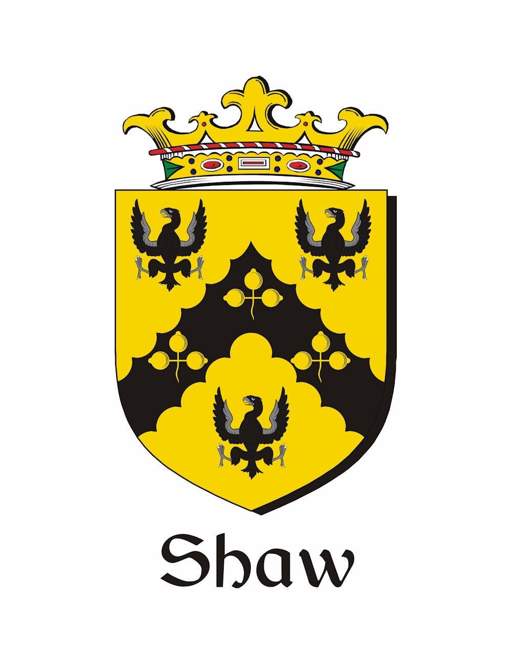 Shaw Irish Coat of Arms Sporran, Genuine Leather