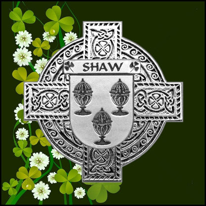 Shaw Irish Coat of Arms Sporran, Genuine Leather