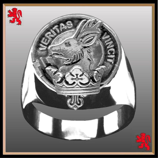 Keith Scottish Clan Crest Ring Sterling Silver and Karat Gold