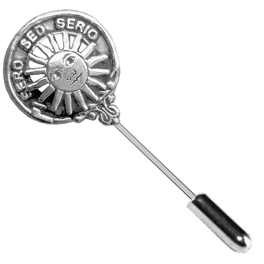 Kerr Family Clan Crest Stick or Cravat pin, Sterling Silver