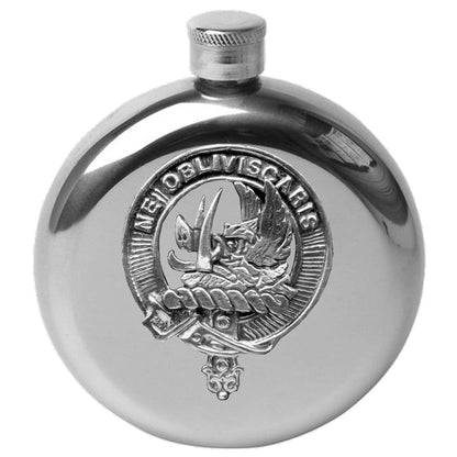 Campbell Argyll Round Family Clan Crest Scottish Badge Flask 5oz