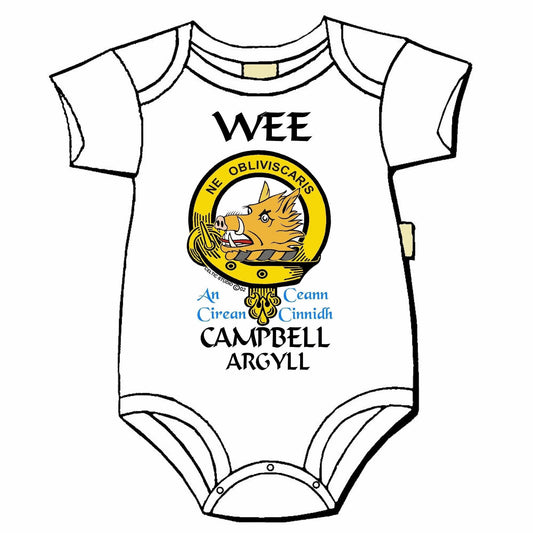 Campbell Argyll Scottish Family Clan Crest Baby Jumper