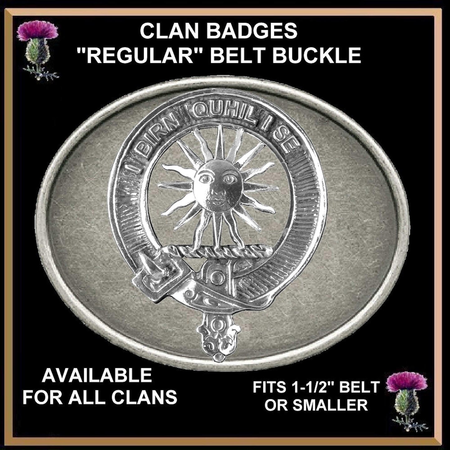 MacLeod (Lewis) Family Clan Crest Regular Buckle