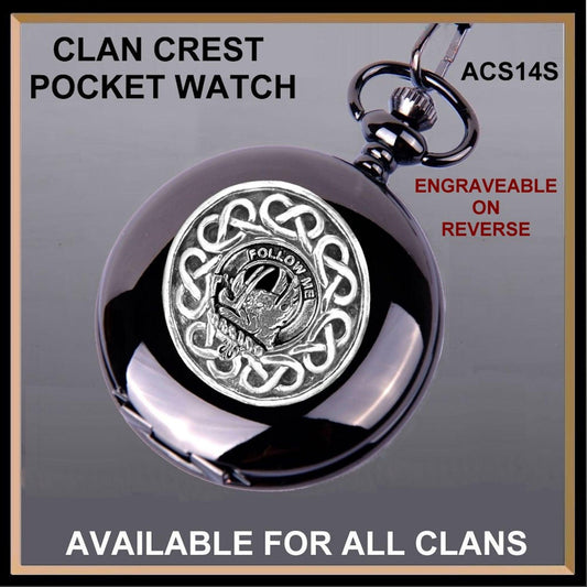 Campbell Breadalbane Scottish Family Clan Crest Pocket Watch