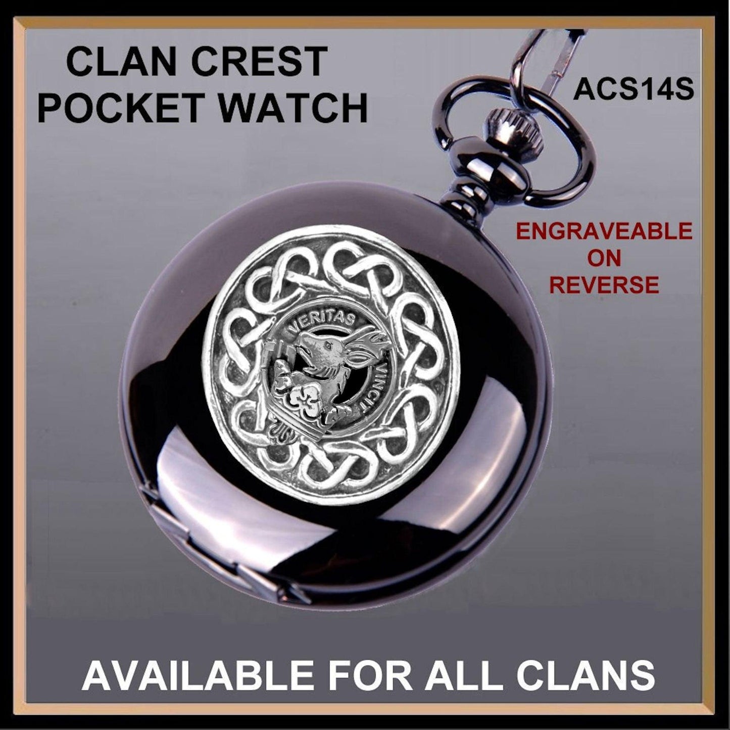 Keith Scottish Family Clan Crest Pocket Watch