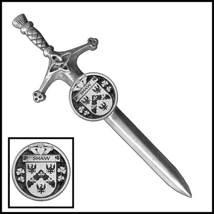 Shaw Irish Coat of Arms Disk Kilt Pin