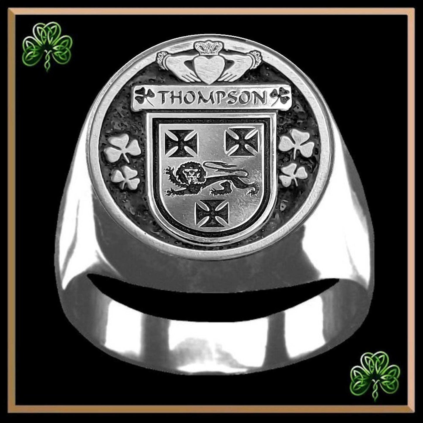 Thompson Irish Coat of Arms Gents Ring IC100