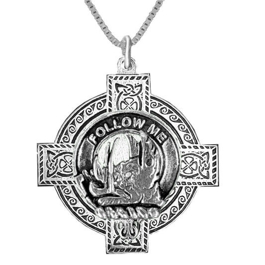 Campbell Breadalbane Family Clan Crest Celtic Cross Pendant Scottish